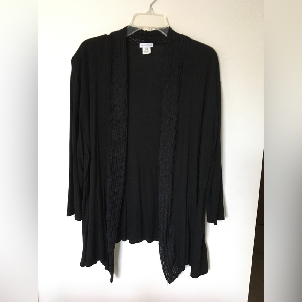 Lightweight long sleeve draped open front cardigan size 1X